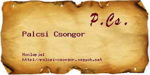 Palcsi Csongor névjegykártya